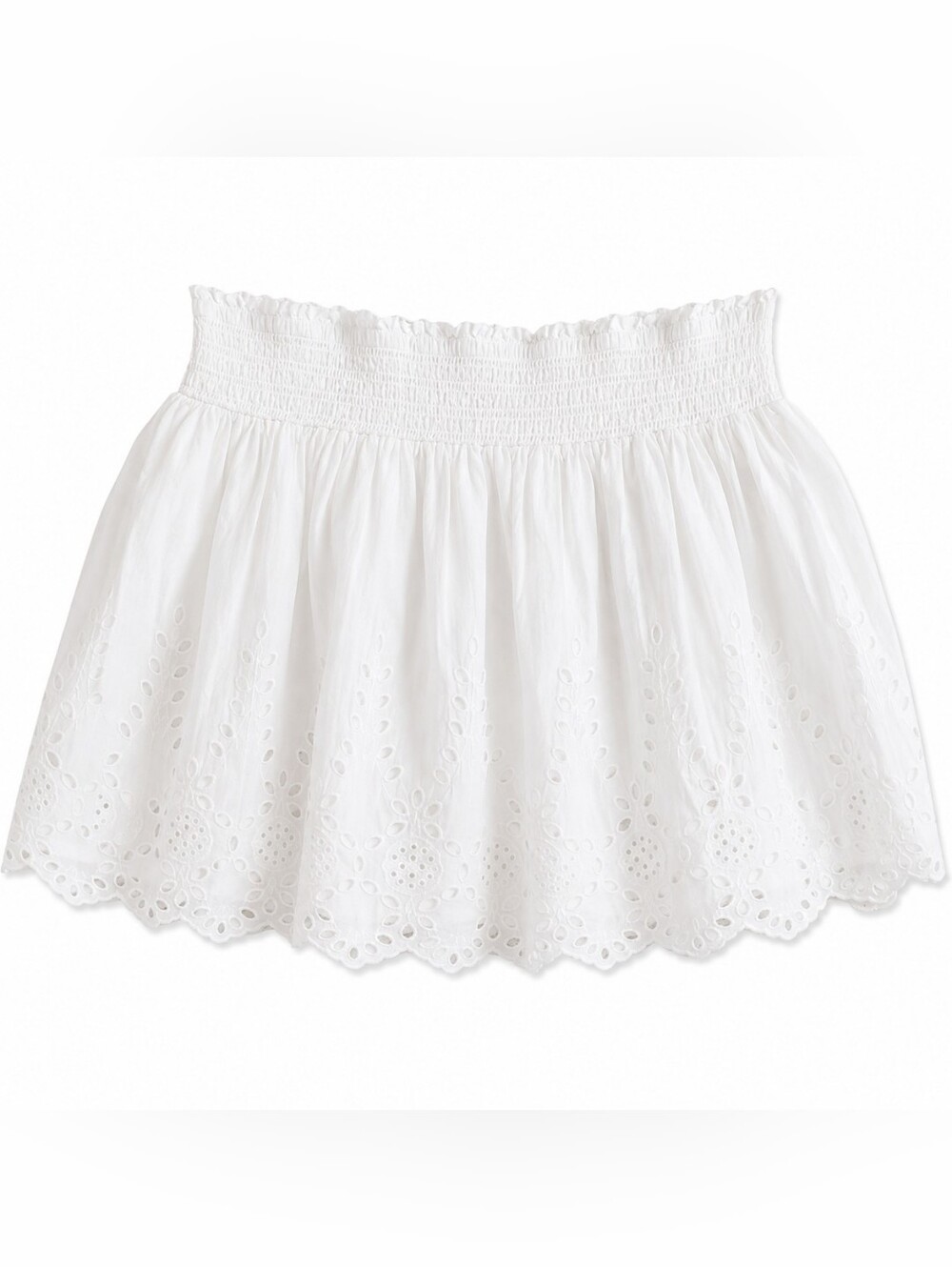 GAP White Eyelet Skirt 100% Cotton – Women's Size XXL